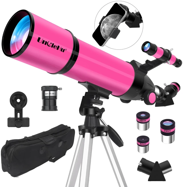 Main image of 80mm Aperture, 600mm Refractor Travel Telescope for Adults and Kids High Power,Telescopes with AZ Tripod, Phone Adapter and Carry Bag for Moon Viewing, Nature, Camping and Family Stargazing