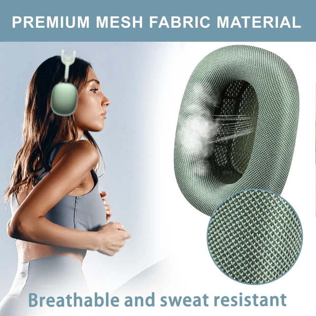 Alt view image 7 of 7 - Ear Cushions for AirPods Max 1 & 2 Replacement EarPads Upgraded Ear Pads Cups Covers with Durable Mesh Fabric, Noise Isolation and Stronger Magnet Color