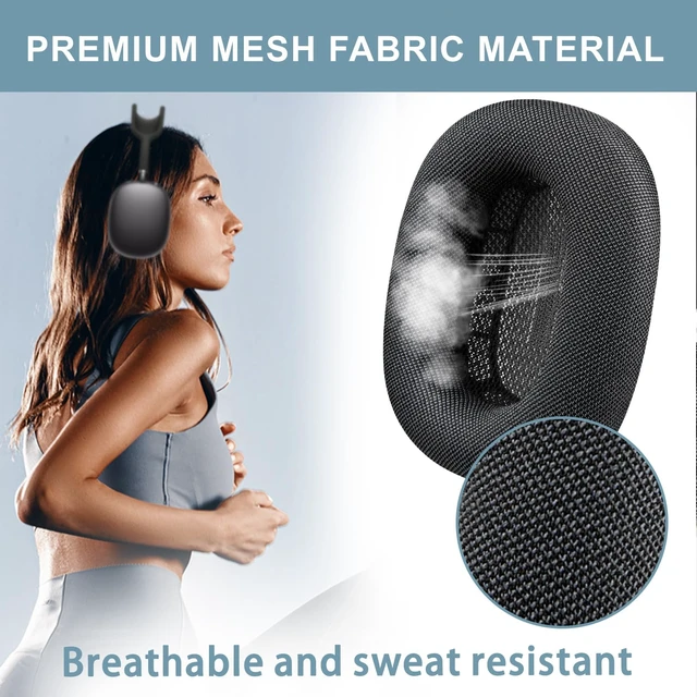 Alt view image 7 of 7 - Ear Cushions for AirPods Max 1 & 2 Replacement EarPads Upgraded Ear Pads Cups Covers with Durable Mesh Fabric, Noise Isolation and Stronger Magnet Color