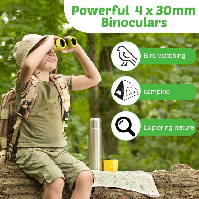 Alt view image 7 of 7 - 16 Pack Kids Binoculars,Assorted Shockproof folding design fits small hands for bird watching, camping, scavenger hunts, classrooms, VBS and party favors