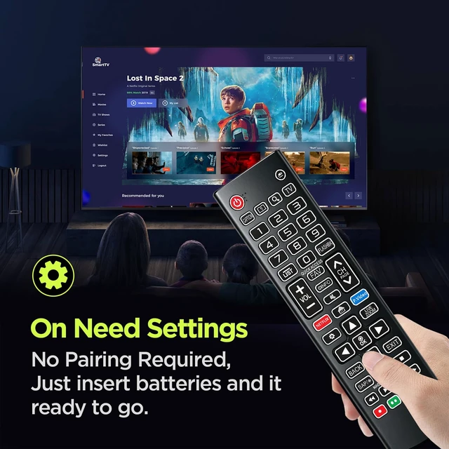 Alt view image 3 of 7 - Backlit Remote for LG Smart TV Remote Control Replacement Compatible with All LG Smart TVs, Backlit Remote, No programming or setup