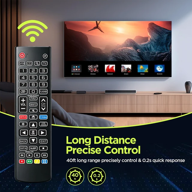 Alt view image 7 of 7 - Backlit Remote for LG Smart TV Remote Control Replacement Compatible with All LG Smart TVs, Backlit Remote, No programming or setup