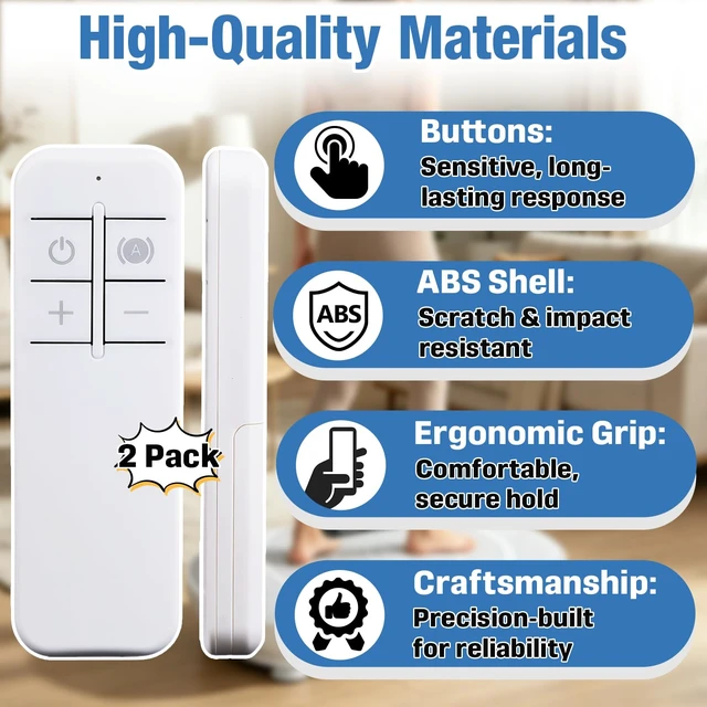 Alt view image 5 of 7 - 2-Pack Replacement Remote Compatible with Merach Vibration Plate Remote Compatible with Merach MR-2398 Series MR-2398P MR-2440 CV30, YS-VM60 ZenActive Arlopu Vibration Plate Exercise Machine