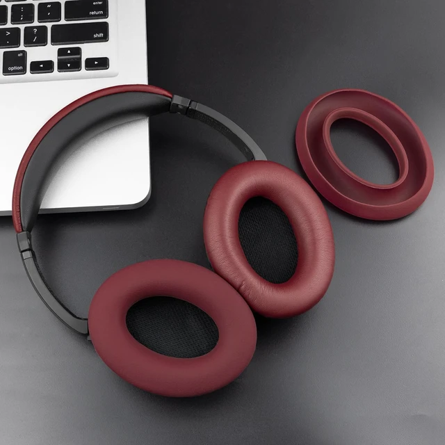 Alt view image 7 of 7 - Replacement Kit for Bose QC15/QC2 QuietComfort Headphones, Ear Pads Cushions + Headband + Silicone Earpads Cover Protector - Burgundy