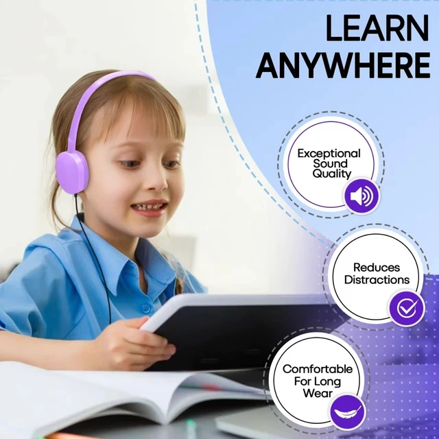 Alt view image 7 of 7 - Classroom Headphones Bulk 20 Pack for Kids School, Wholesale Class Set Durable Earphones Class Set for Students Children Toddler Teens Boys Girls and Adult (HY104,20 Mixed)