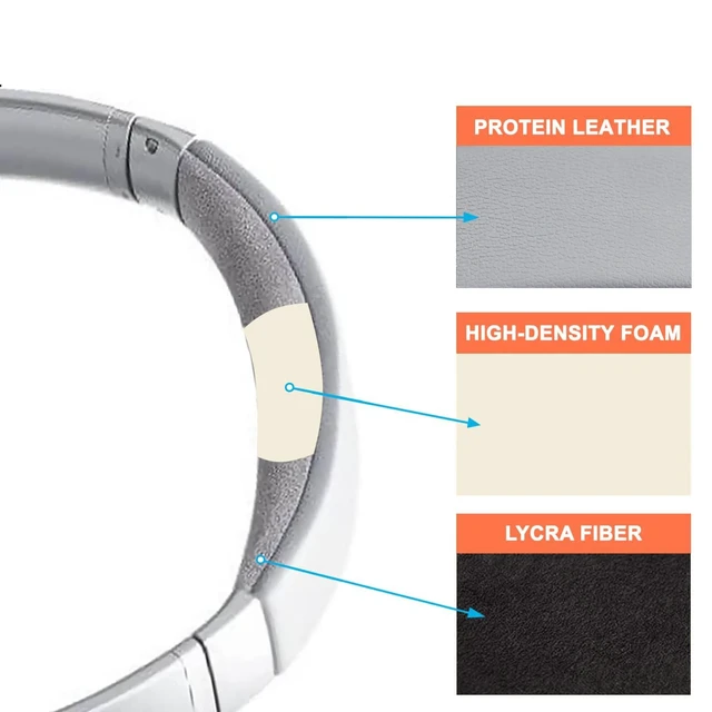 Alt view image 4 of 6 - Headband for Bose QC35 & QC35 ii - Silver for (QuietComfort35 & Quiet Comfort35 ii) Headphones