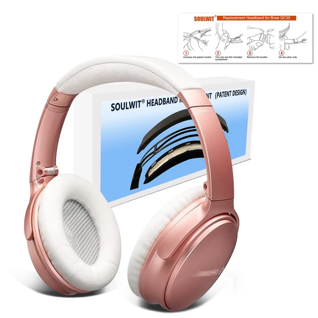 Alt view image 3 of 7 - Headband for Bose QC35 & QuietComfort 35 II (QC35 ii) Headphones, Replacement Headstrap Pad Repair Part (White)