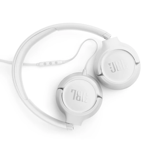 Alt view image 2 of 7 - Tune 530C - Wired On-Ear Headphones - White Pure Bass Sound, Hi-Res Audio, USB-C Connection, 3-button remote + mic