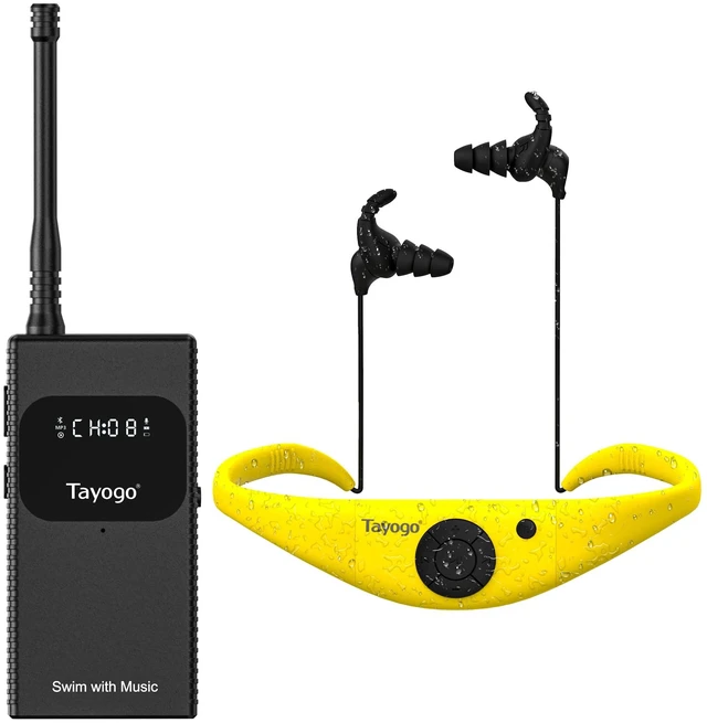 Main image of T6+W18 Swim Music Combo Waterproof Swimming MP3 Player + Bluetooth Transmitter No Need to Download Music, Support Spotify, Swim with Your Stream APP