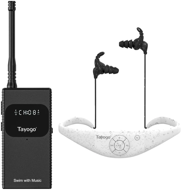 Main image of T6+W18 Swim Music Combo Waterproof Swimming MP3 Player + Bluetooth Transmitter No Need to Download Music, Support Spotify, Swim with Your Stream APP