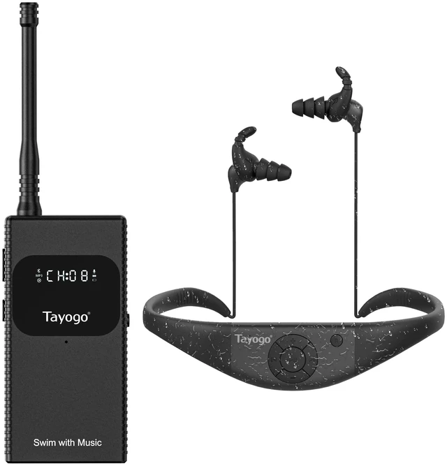 Main image of T6+W18 Swim Music Combo Waterproof Swimming MP3 Player + Bluetooth Transmitter No Need to Download Music, Support Spotify, Swim with Your Stream APP