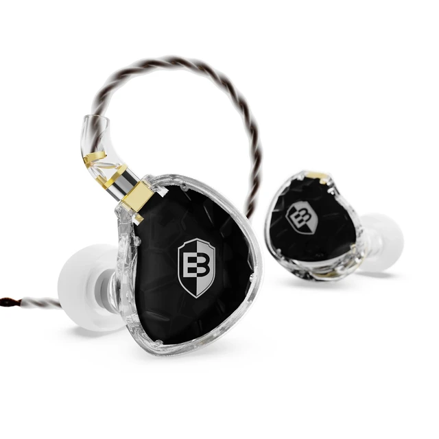 Main image of ASONE 14.2mm Planar Driver in-Ear Monitors Headphones, Black 14.2mm Planar Driver for Precise Audio Detail, OCC/In-Line Mic Two Detachable MMCX Cables for Musicians Audiophiles