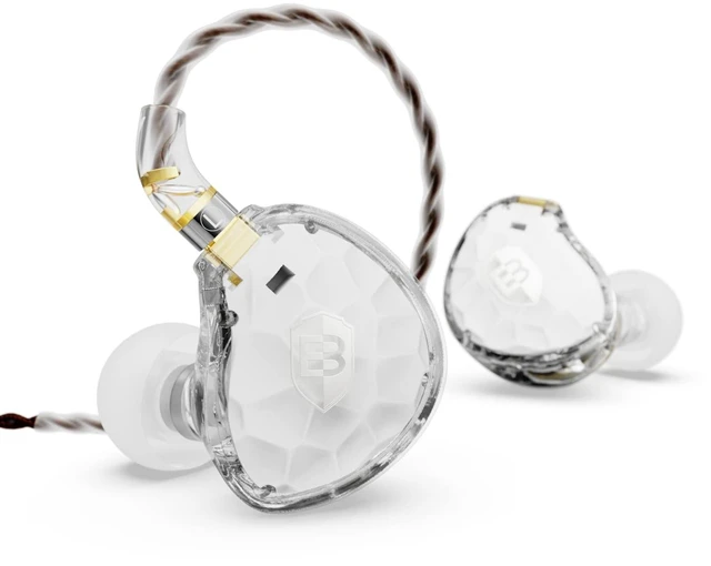Main image of ASONE 14.2mm Planar Driver in-Ear Monitors Headphones, White 14.2mm Planar Driver for Precise Audio Detail, OCC/In-Line Mic Two Detachable MMCX Cables for Musicians Audiophiles
