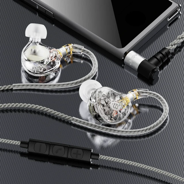 Alt view image 4 of 7 - ASONE 14.2mm Planar Driver in Ear Monitor Headphones, Clear 14.2mm Planar Driver for Precise Audio Detail, OCC/In-Line Mic Two Detachable MMCX Cables for Musicians Audiophiles