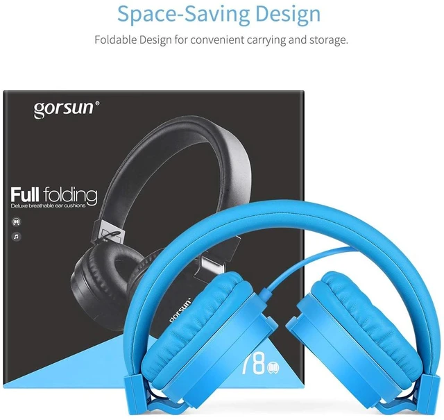 Alt view image 4 of 7 - Kids Headphones, Lightweight Stereo Wired Children's Headsets for Kids Adults Adjustable Headband Toddler Headset for Smartphones Computer Pad Earphones