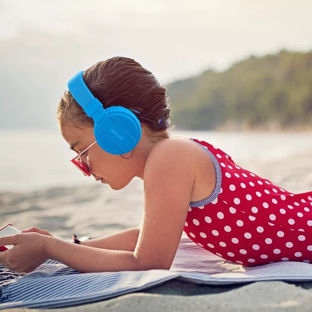 Alt view image 6 of 7 - Kids Headphones, Lightweight Stereo Wired Children's Headsets for Kids Adults Adjustable Headband Toddler Headset for Smartphones Computer Pad Earphones