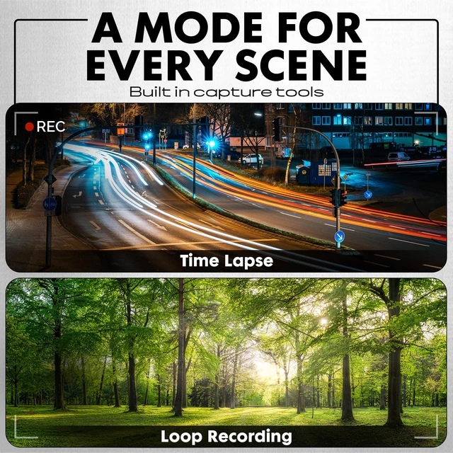 Alt view image 7 of 7 - MNDM10B 4K Video 10x25 Digital Night Vision Monocular Kit (Gunmetal Includes a built-in camera for capturing what you see through the monocular