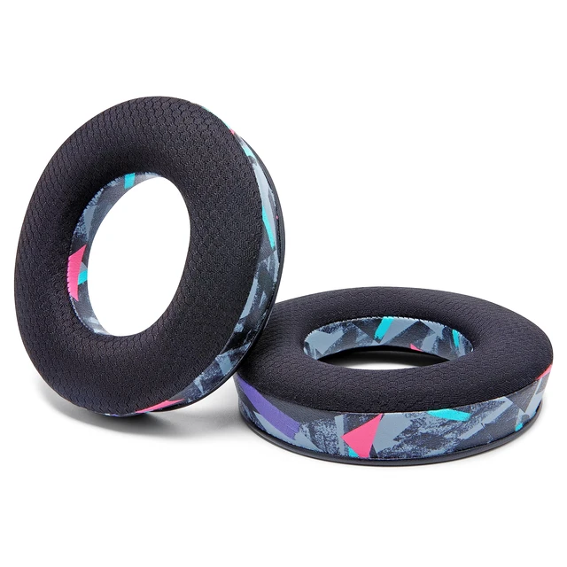 Alt view image 7 of 7 - Freeze DT770 - Cooling Gel Ear Pads for Beyerdynamic DT770 & DT990 Made by Wicked Cushions Also fits DT880, MMX300, DT1770 & DT1990. Sport Fabric, Enhanced Foam 90's Black