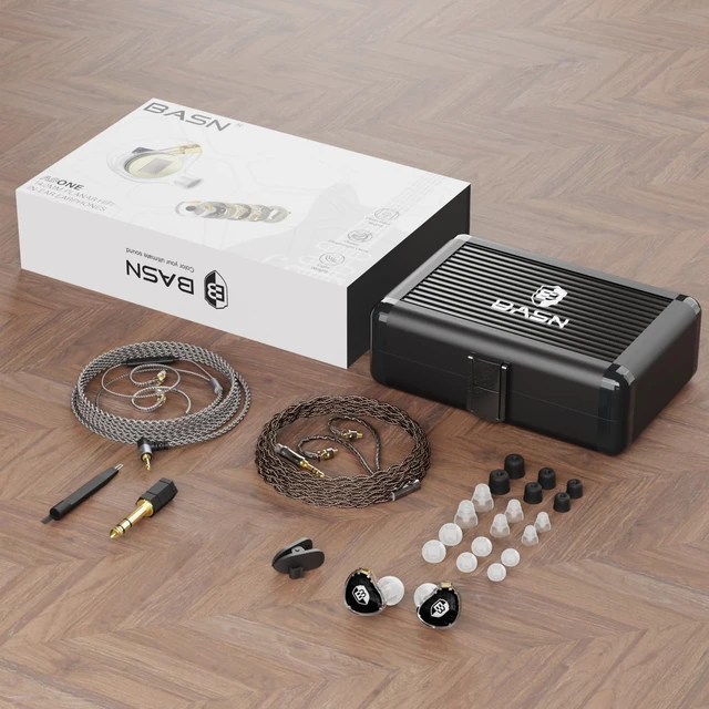 Alt view image 7 of 7 - ASONE 14.2mm Planar Driver in-Ear Monitors Headphones, Black 14.2mm Planar Driver for Precise Audio Detail, OCC/In-Line Mic Two Detachable MMCX Cables for Musicians Audiophiles