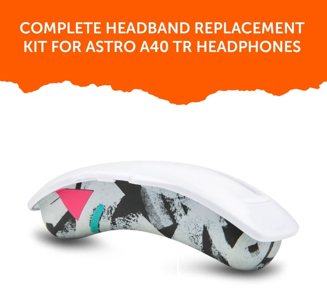 Alt view image 6 of 7 - Mod Kit A40 - Earpads & Headband Replacement for Astro A40 Gen 4 & TR Made by Wicked Cushions Cooling Gel, Enhanced Comfort & Durability 90's White