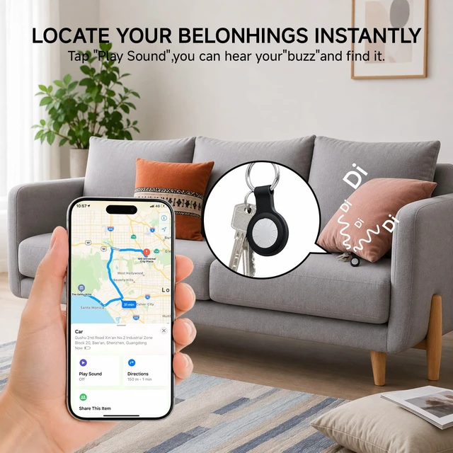 Alt view image 4 of 7 - GPS Tracker for Vehicles,Tracking Devices for Cars Hidden,No Monthly Fee Tracker Device for Vehicles,Magnetic GPS Locator Real-Time Tracking(Work with iOS and Android),For Kids,Luggage,Pet,Keychains