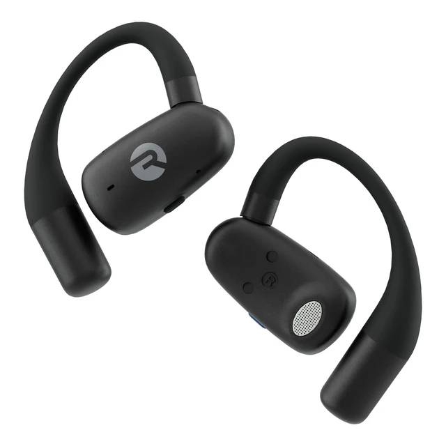 Alt view image 2 of 7 - Everyday Open Ear Earbuds, Dual Mic, 40H, Black IPX5 Water Resistant; Adjustable Earhook; Bluetooth 6.0; Open-Ear Design; Lightweight; Running/Cycling/Commuting