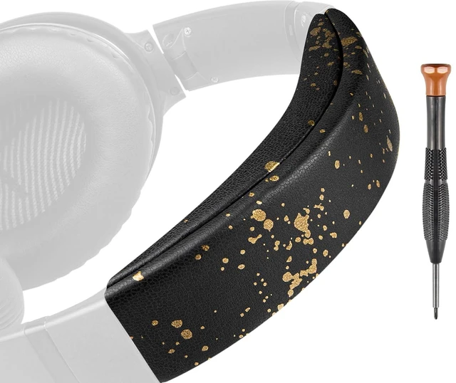 Main image of Headband for Bose QC35 & QuietComfort 35 II (QC35 ii) Headphones, Replacement Headstrap Pad Repair Part (Black Gold)
