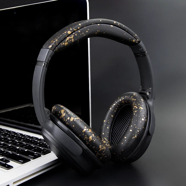 Alt view image 6 of 7 - Headband for Bose QC35 & QuietComfort 35 II (QC35 ii) Headphones, Replacement Headstrap Pad Repair Part (Black Gold)