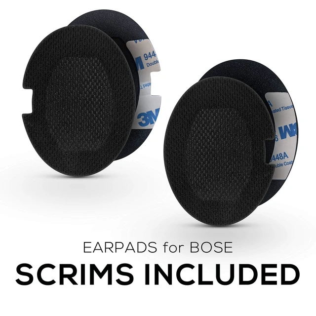 Alt view image 3 of 7 - Replacement Earpads for Bose QC15 Headphones, Upgraded Quality w/Real Memory Foam, High Grade Replacement Ear Pad Material, Also Fits QuietComfort 15 2 Ae2 Ae2i Ae2w, By