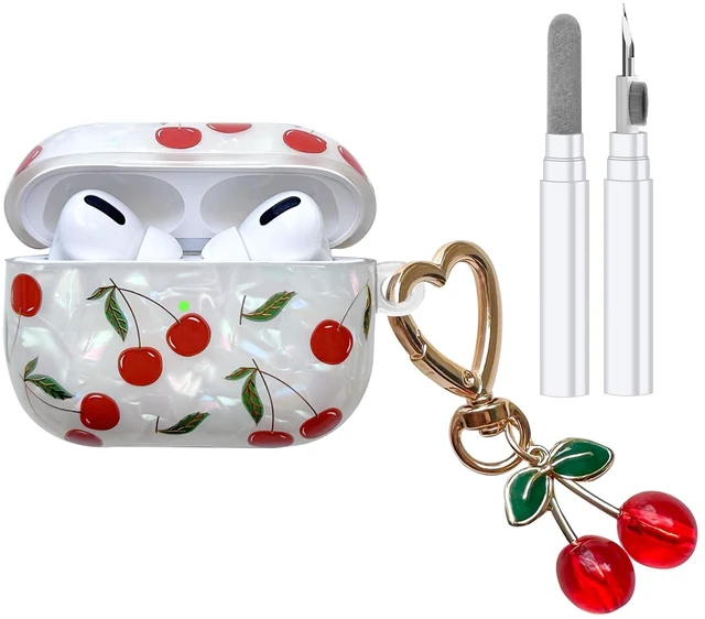Main image of Compatible with AirPods Pro Case (1st Generation), Cute Cherry Pretty Aesthetic AirPod Pro Case Cover with Cherry Keychain, Soft TPU Protective Shockproof Case for Women Girl