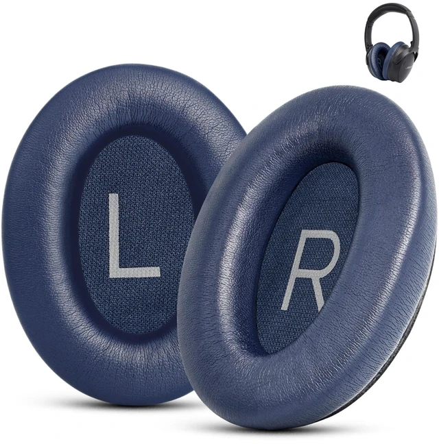 Main image of Ear Pads Replacement for Bose QuietComfort 45 (QC45) - Earpad Cushions for QuietComfort SE (QC SE) Wireless Over-Ear Headphones with Protein Leather Noise Isolation Memory Foam (Midnight Blue)