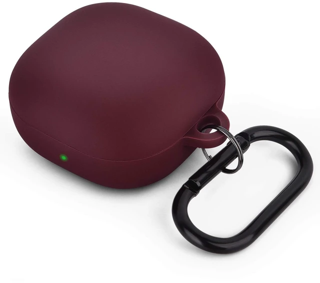 Main image of Silicone Case Compatible with Samsung Galaxy Buds 2 Pro/Galaxy Buds2/ Galaxy Buds Pro/Galaxy Buds Live Case (Burgundy)