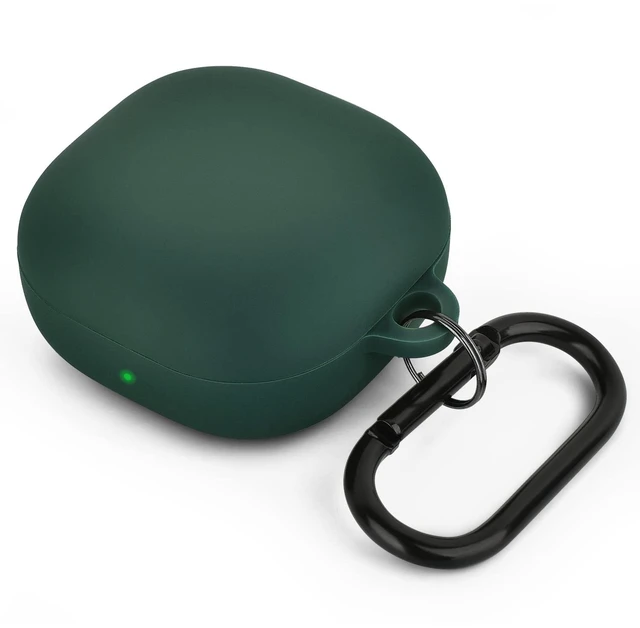 Main image of Silicone Case Compatible with Samsung Galaxy Buds 2 Pro/Galaxy Buds 2/ Galaxy Buds Pro/Galaxy Buds Live Case (Midnight Green)