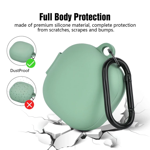 Alt view image 5 of 6 - Silicone Case Compatible with Samsung Galaxy Buds 2 Pro, 2, Live & Pro Case (Cactus Green)