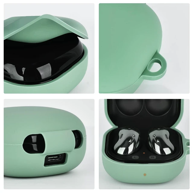 Alt view image 4 of 6 - Silicone Case Compatible with Samsung Galaxy Buds 2 Pro, 2, Live & Pro Case (Cactus Green)
