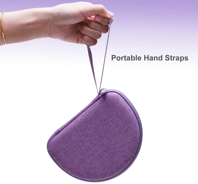 Alt view image 5 of 7 - Case for Sony MDR-ZX110/ZX110AP/ZX310AP Wired On-Ear Headphones Purple Hard Carrying Travel Case for Sony ZX Series MDR-ZX110/ZX110AP/ZX310AP Wired On-Ear Headphones