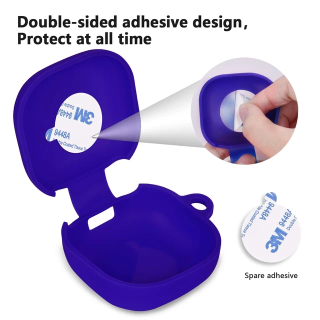Alt view image 6 of 7 - Silicone Case Compatible with Samsung Galaxy Buds 2 Pro/Galaxy Buds 2/ Galaxy Buds Pro/Galaxy Buds Live Case (Cobalt Blue)