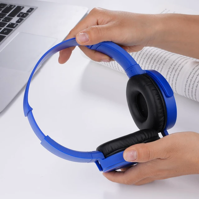 Alt view image 4 of 7 - Classroom Headphones 2 Pack for School Students Kids, Durable Class Set Wired Earphones for Children Toddler Teens Boys Girls and Adult (LS450, Dark Blue+Orange)