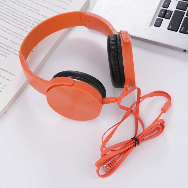 Alt view image 4 of 7 - 2 Pack Kids Headphones for School Classroom Students, Wired Headphones Durable Class Set Earphones for Children Toddler Teens Boys Girls and Adult (LS450, Green+Orange)