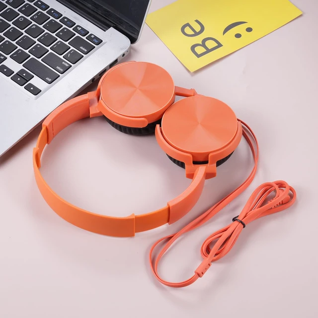 Alt view image 7 of 7 - Classroom Headphones 2 Pack for School Students Kids, Durable Class Set Wired Earphones for Children Toddler Teens Boys Girls and Adult (LS450, Dark Blue+Orange)