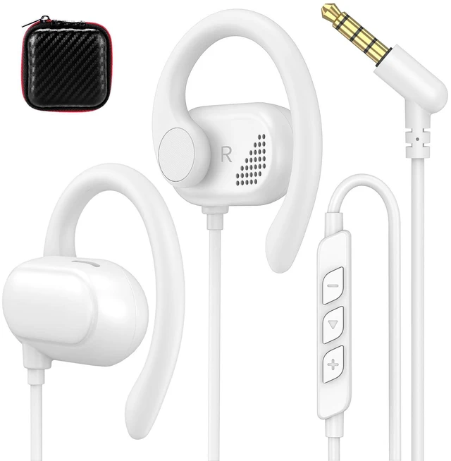 Main image of Open Ear Headphones Wired 3.5mm Earphones for Chormebook Laptop PC 3.5mm Over Earbuds Wired with Ear Hooks& Microphone,Plug in EarBud for Samsung A15 A14/Kindle Fire Zoom Office Running Sport