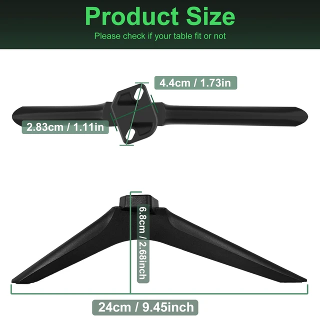 Alt view image 6 of 7 - TV Stand for Hisense TV Legs, TV Stand Legs for Hisense Select TV Model, for 50R6E3 55R6090G 55R6G 55U6GR5 58R6E3 32H4030F3 65R6090G5, with Screws