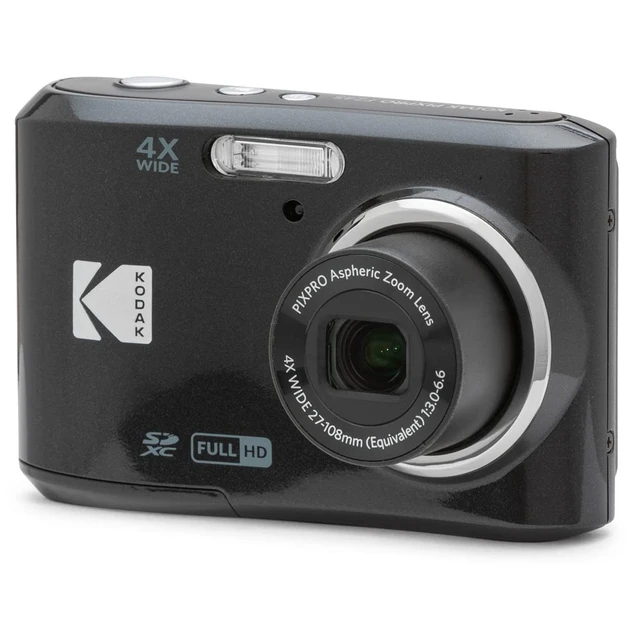 Alt view image 2 of 7 - FZ45BK PIXPRO 16MP Digital Camera Black Bundle with Lexar 64GB High-Performance 800x UHS-I SDHC Memory Card Blue Series
