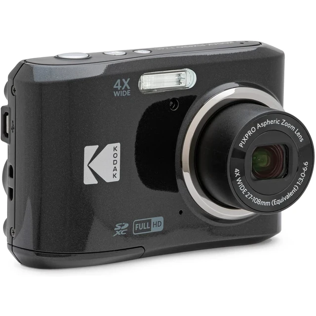 Alt view image 4 of 7 - FZ45BK PIXPRO 16MP Digital Camera Black Bundle with Lexar 64GB High-Performance 800x UHS-I SDHC Memory Card Blue Series