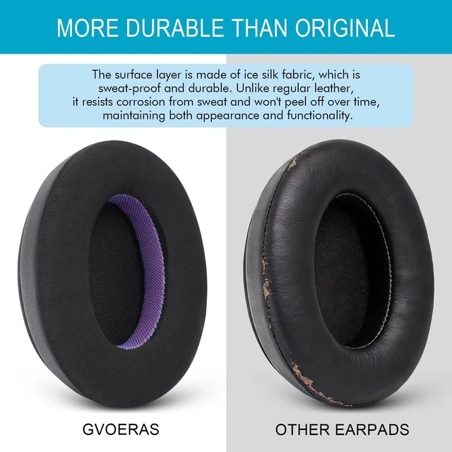 Alt view image 2 of 7 - Replacement Ear Pads for Sony MDR-7506 V6 V7 CD900ST, Cooling Gel Cushions Upgraded Earpads for Sony MDR7506 Professional Headphones