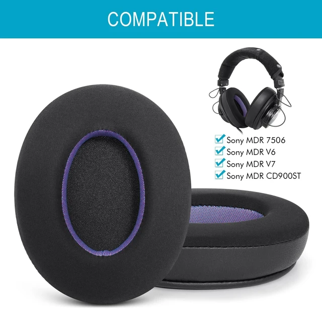 Alt view image 4 of 7 - Replacement Ear Pads for Sony MDR-7506 V6 V7 CD900ST, Cooling Gel Cushions Upgraded Earpads for Sony MDR7506 Professional Headphones