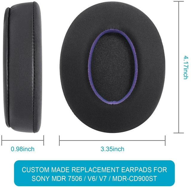 Alt view image 7 of 7 - Replacement Ear Pads for Sony MDR-7506 V6 V7 CD900ST, Cooling Gel Cushions Upgraded Earpads for Sony MDR7506 Professional Headphones