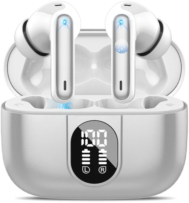 Main image of Wireless Earbuds, Bluetooth Headphones HiFi Stereo, 40H Playtime in-Ear Earbud, 2024 Bluetooth 5.3 Earbuds with LED Power Display, IP7 Waterproof Wireless Earphones Sport Headset for Android iOS