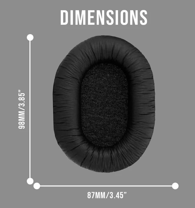 Alt view image 3 of 6 - Genuine Replacement Ear Pads cushions for MDR-7506, MDR-V6, MDR-V7, MDR-CD900ST Headphones - 1 pair (2 pieces)