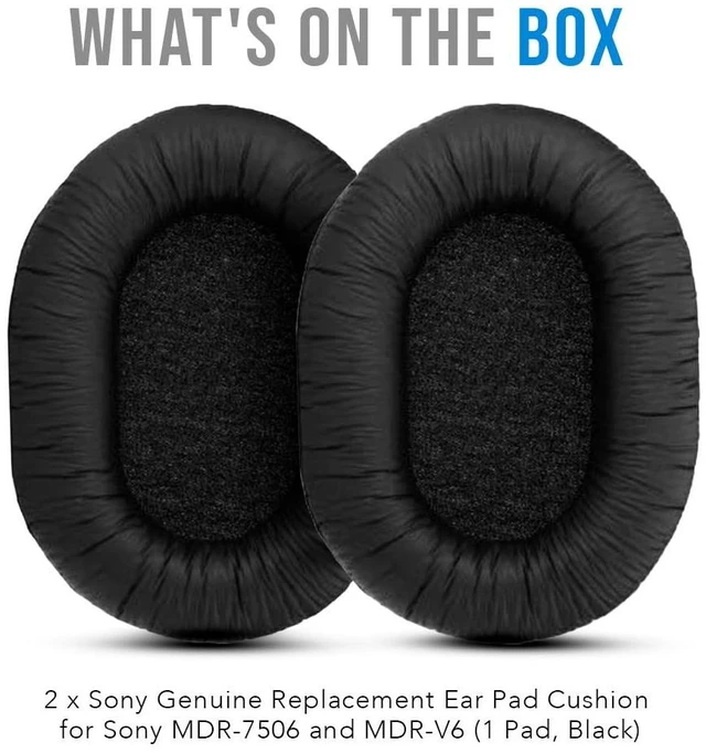 Alt view image 6 of 6 - Genuine Replacement Ear Pads cushions for MDR-7506, MDR-V6, MDR-V7, MDR-CD900ST Headphones - 1 pair (2 pieces)